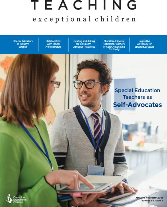 TEACHING Exceptional Children Journal Teachers As Self-Advocates Issue ...