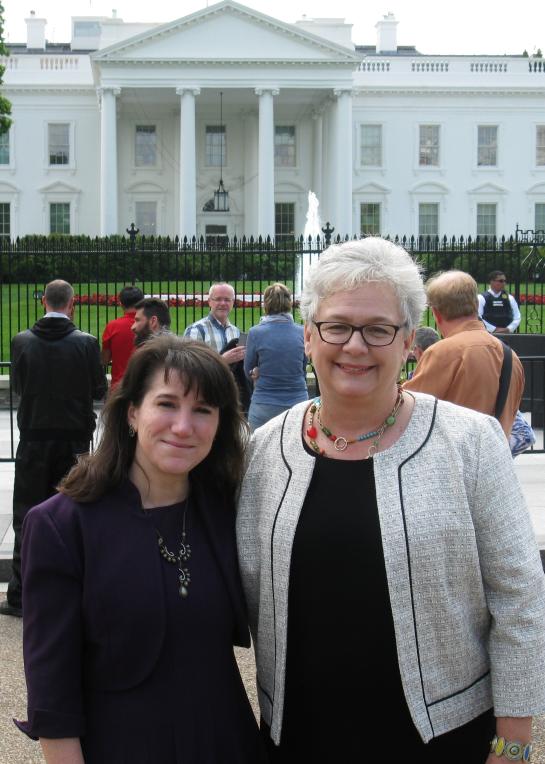 Kat & Helen at White House