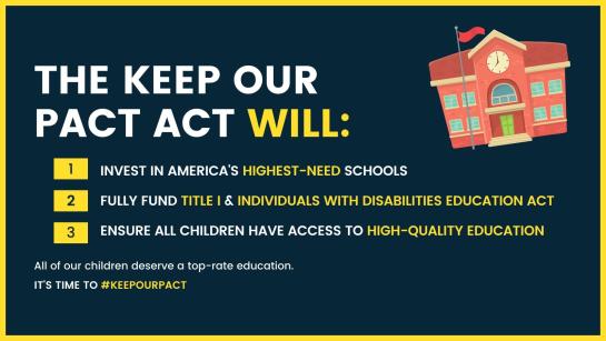 The Keep Our PACT ACT Graphic that highlights three things the act will do. Read about them in the article.