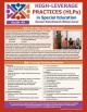 HLPs in Special Education Social/Emotional/Behavioral Laminated Guide (#3)
